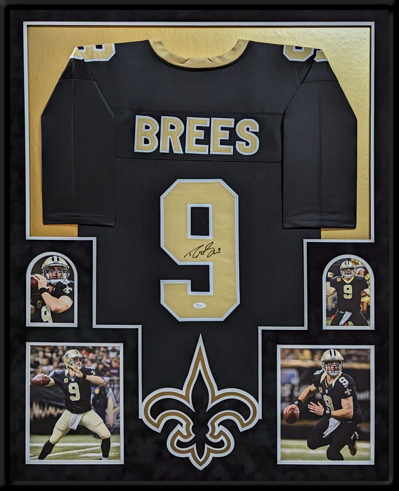 Framed drew brees jersey online