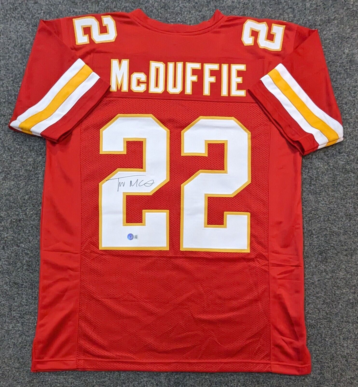 Framed Kansas City Chiefs Trent Mcduffie Autographed Signed Jersey Jsa –  MVP Authentics