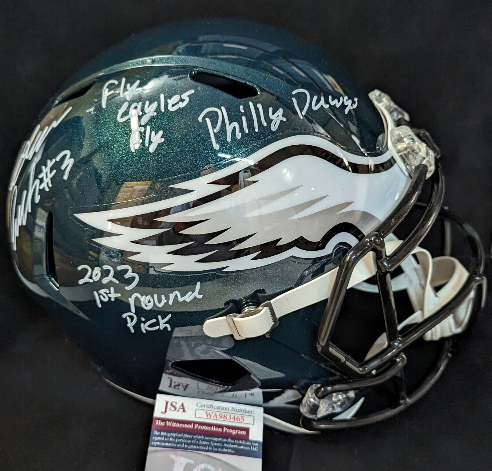 Philadelphia Eagles Nolan Smith Jr Signed Full Size Speed Replica Helm –  MVP Authentics