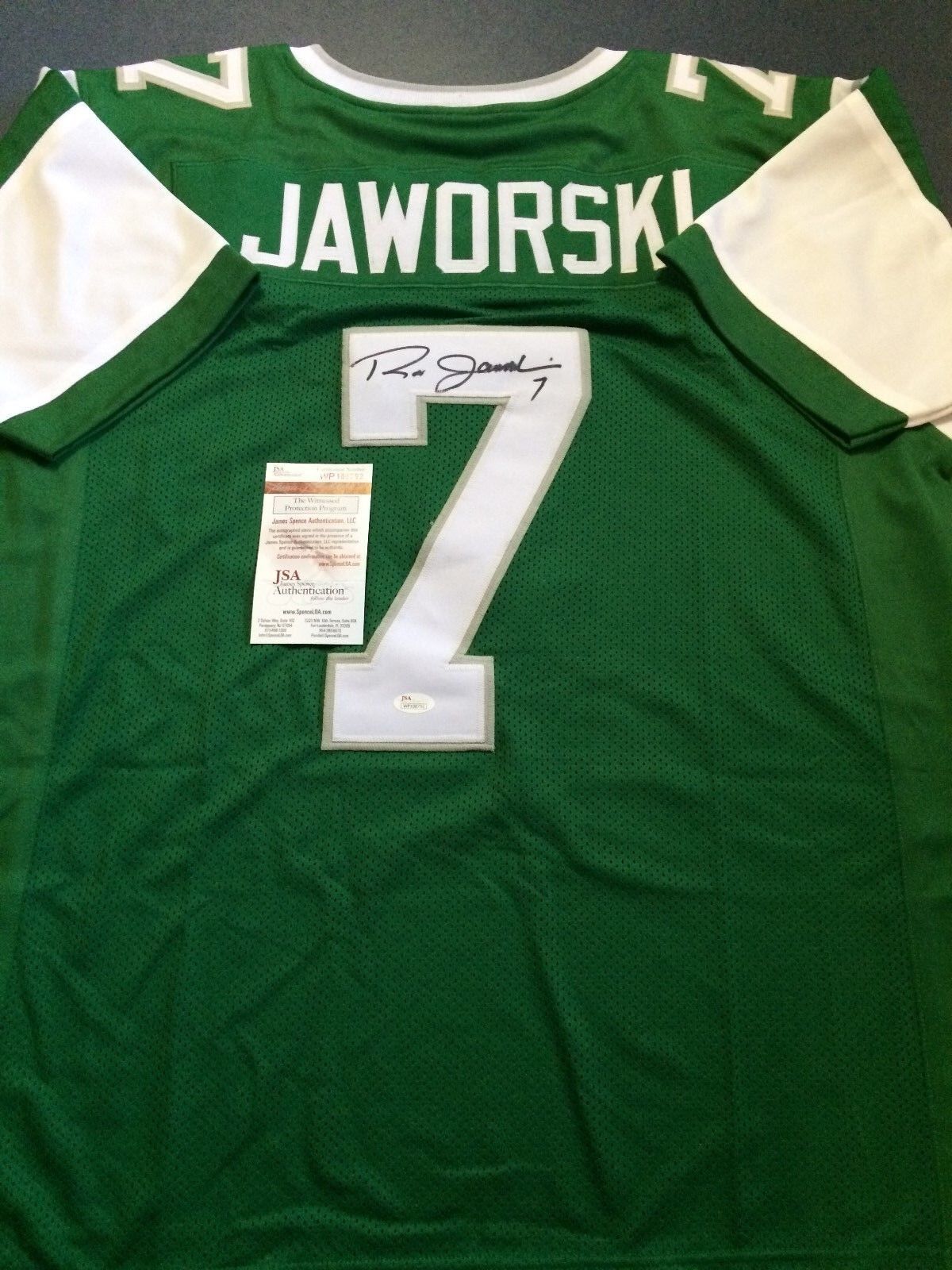 Ron jaworski buy autographed Philadelphia eagles jersey