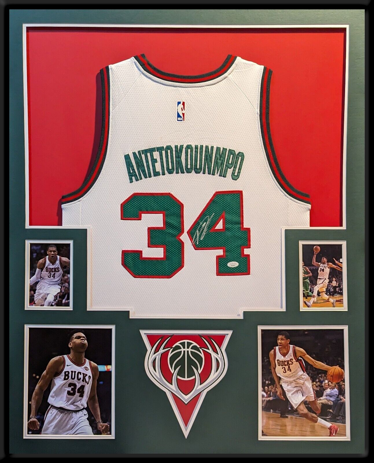 Giannis popular Antetokounmpo Autographed Jersey