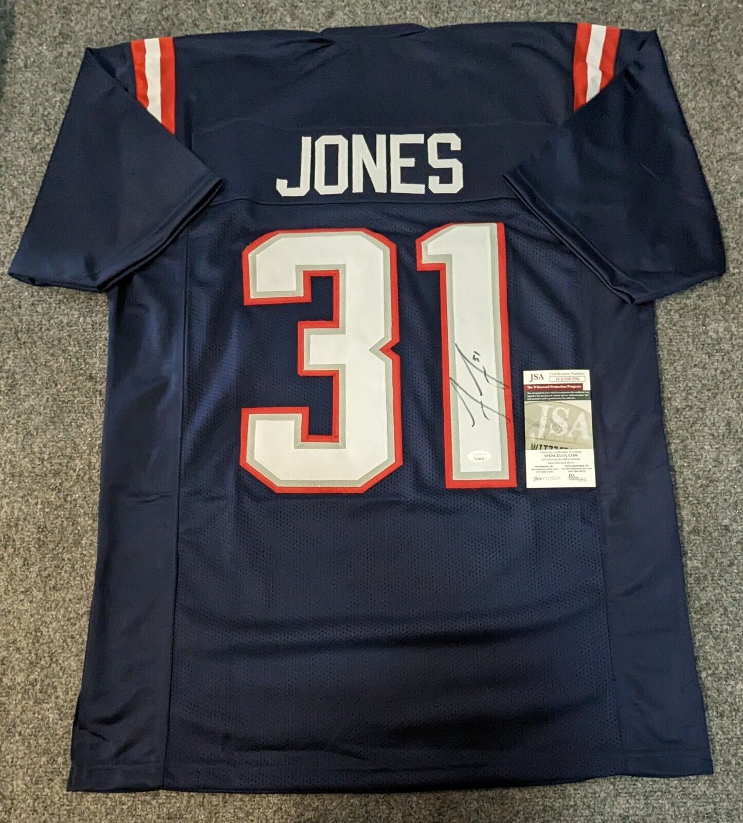 New England Patriots Jonathan Jones Autographed Signed Jersey Jsa Coa – MVP  Authentics