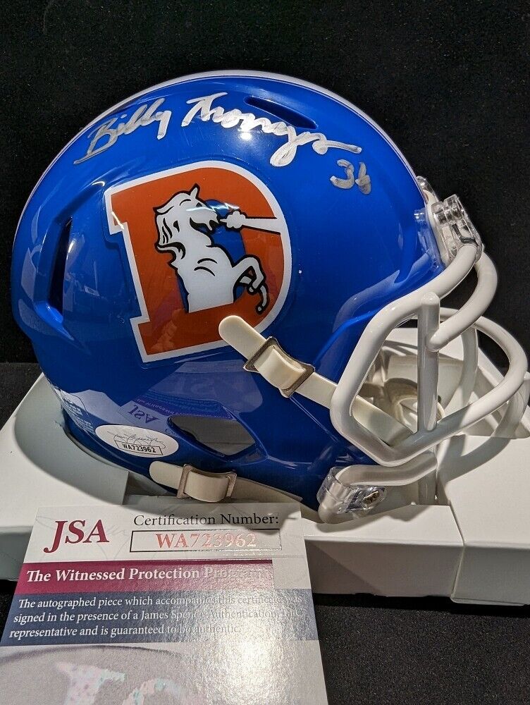 Framed Denver Broncos Billy Thompson Autographed Signed Jersey Jsa Coa