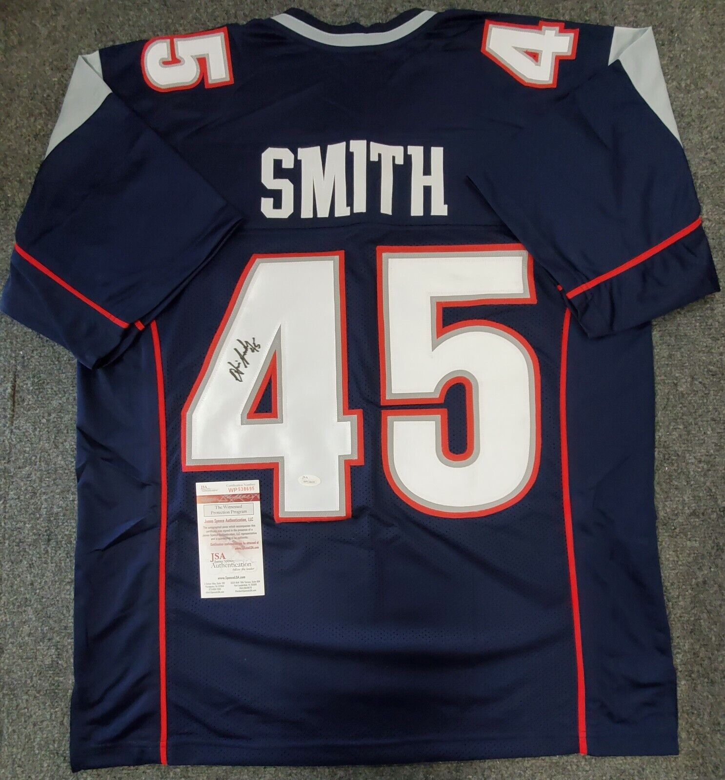 patriots game worn jersey