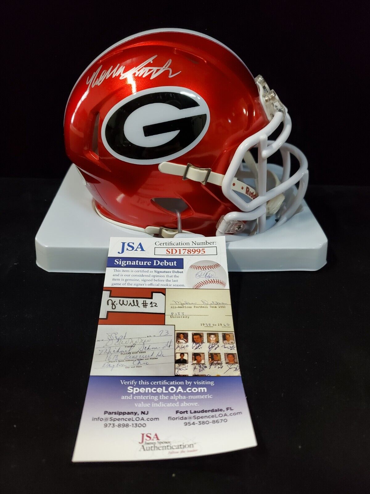 Georgia football helmet for 2024 sale