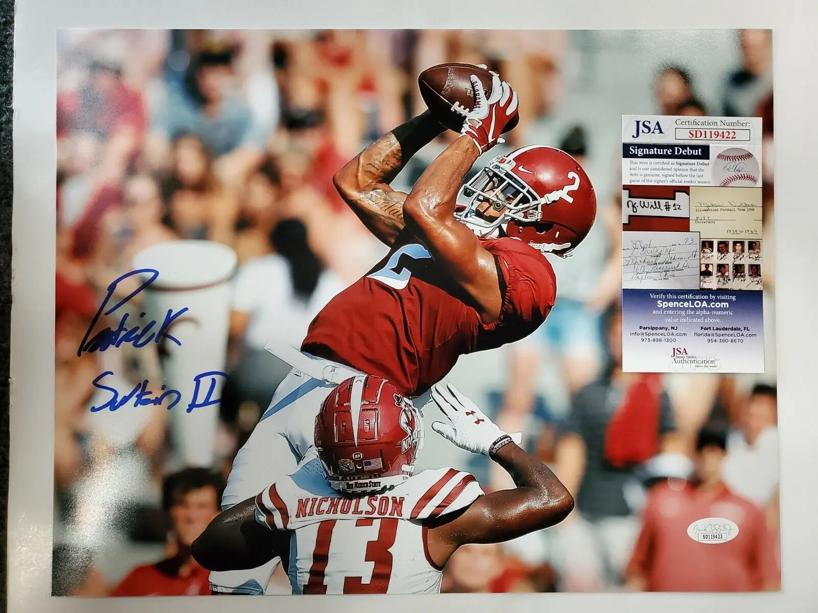 Autographed Alabama Crimson newest Tide Football