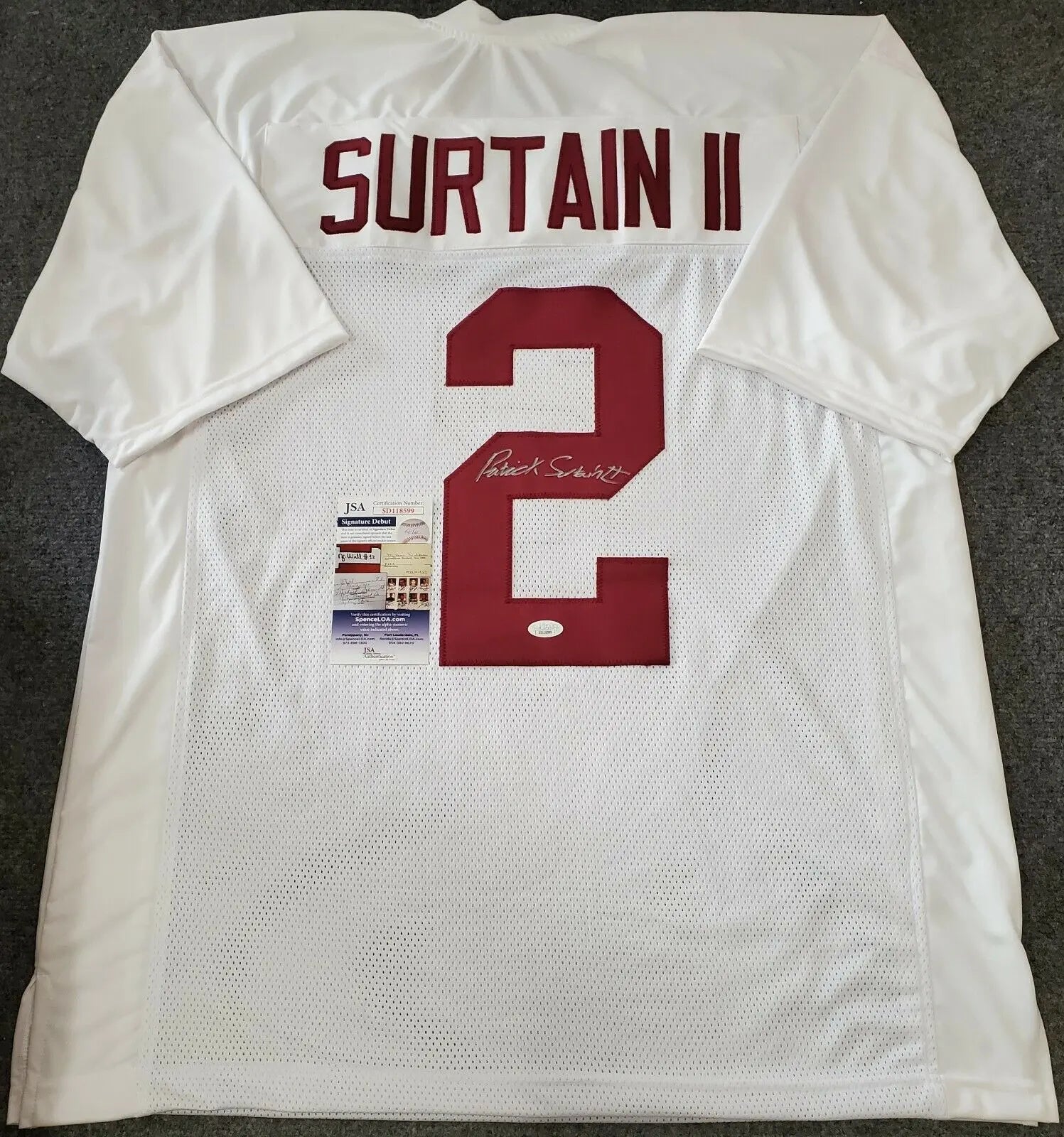 American Heritage Patriots Pat Surtain Ii Autographed Signed Jersey Jsa Coa