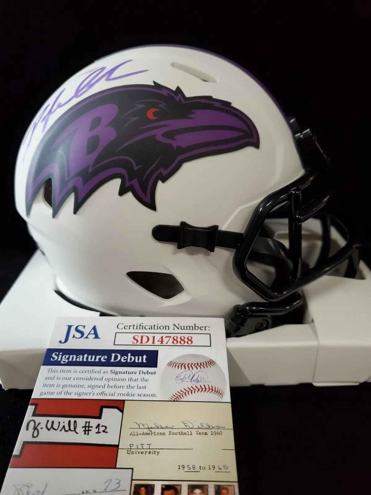 Odafe Oweh Signed Baltimore Ravens Custom Jersey (JSA Witness COA