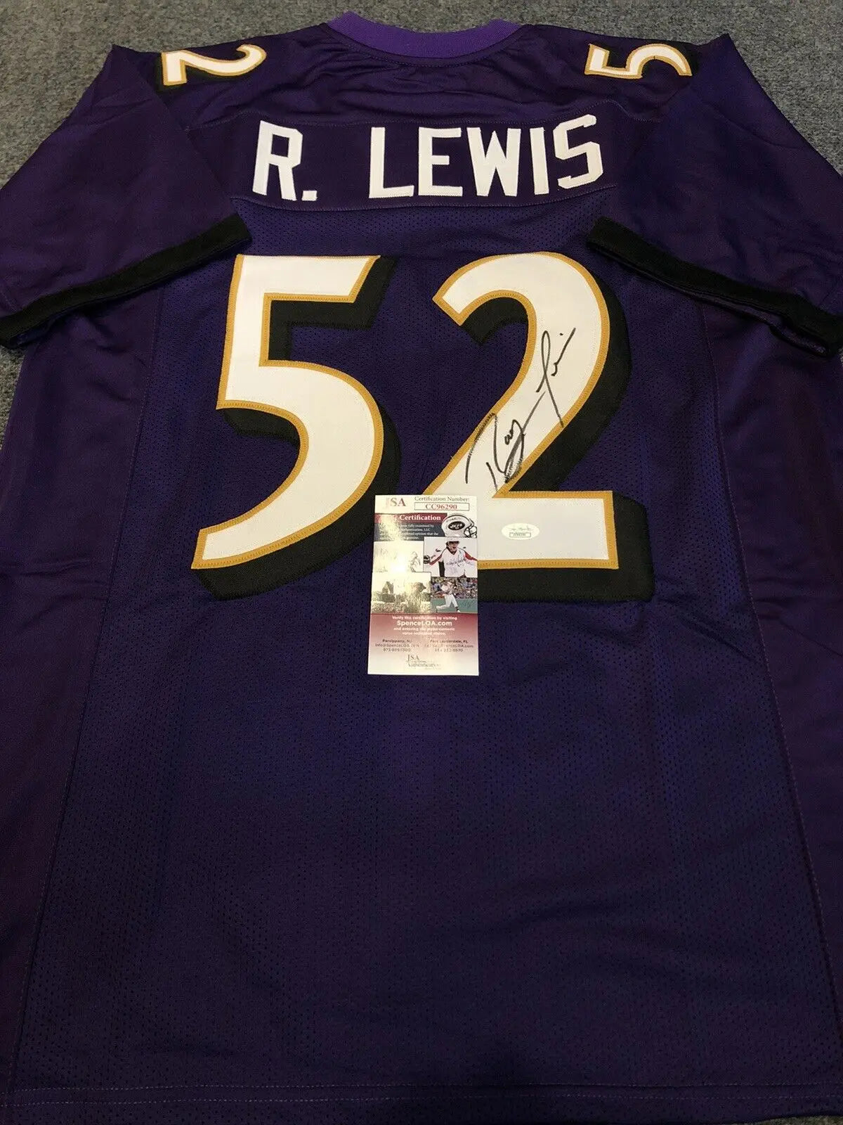 Baltimore Ravens Ray Lewis Autographed Signed Jersey Jsa Coa – MVP  Authentics