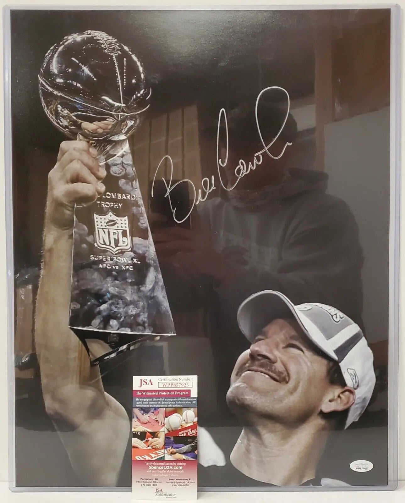 Bill Cowher Pittsburgh Steelers Signed Pittsburgh Steelers Full