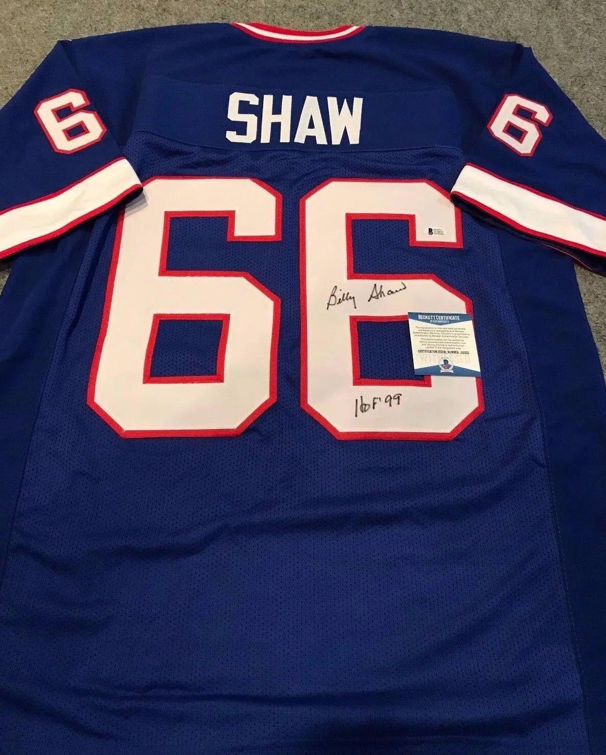 Billy Shaw Autographed Signed Inscribed Buffalo Bills Jersey Bas Coa – MVP  Authentics