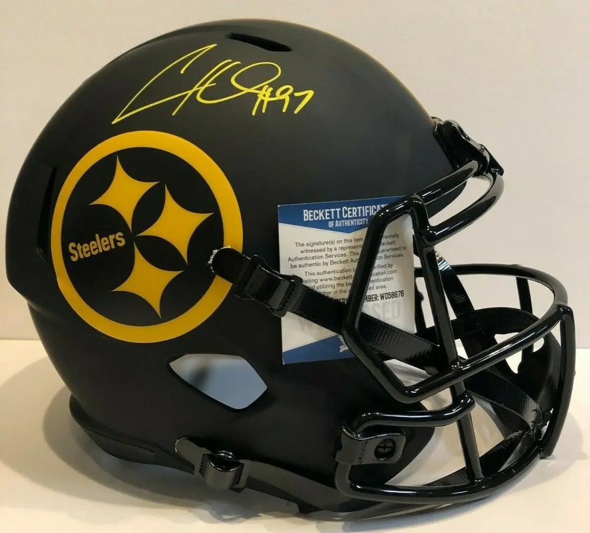 CAM HEYWARD Pittsburgh Steelers SIGNED Custom Full-Size Helmet BAS