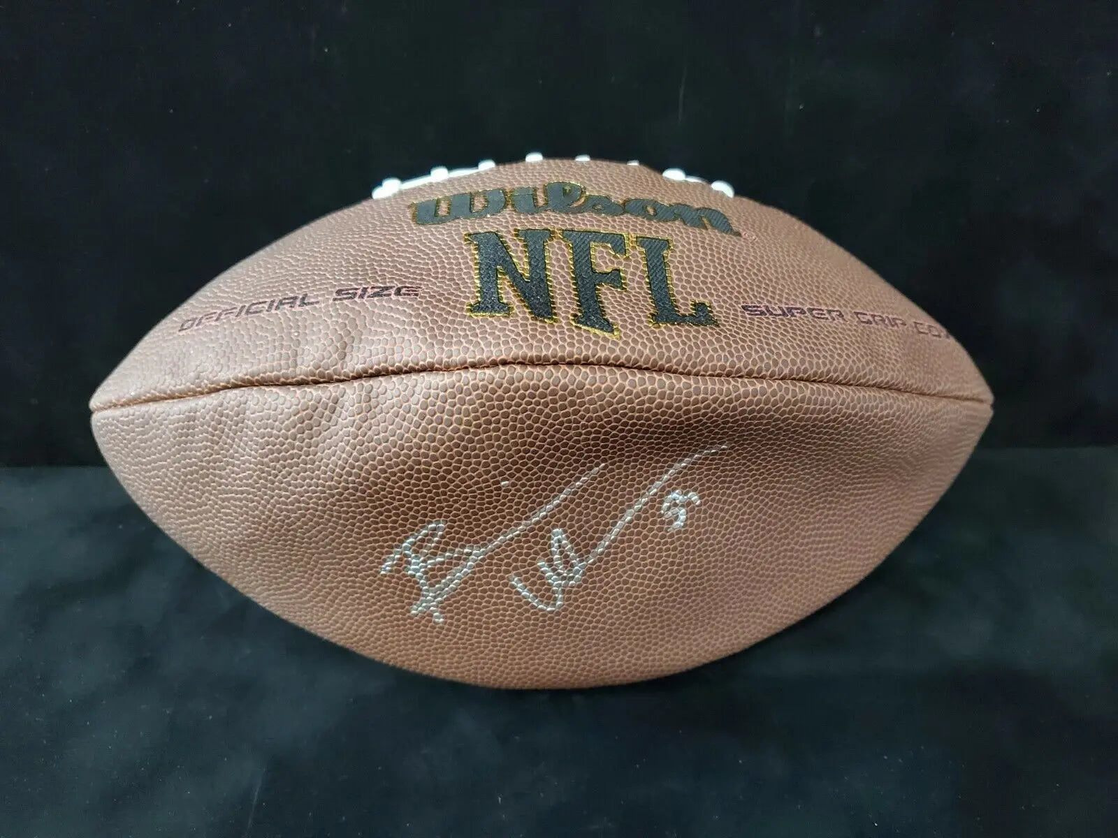 Daniel Jones Signed Wilson Super Grip Full Size NFL Football (JSA)