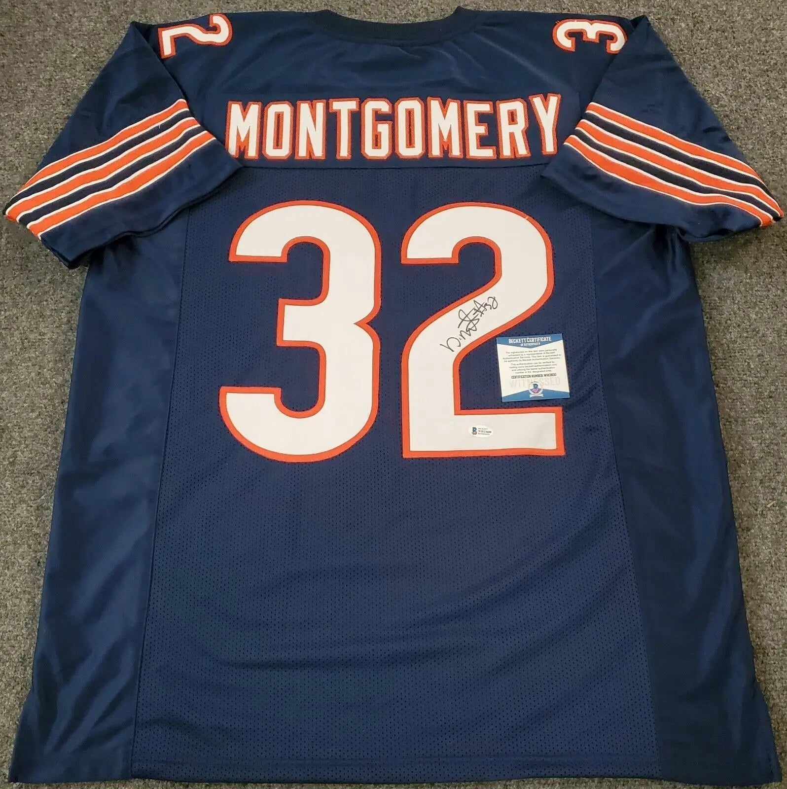 Chicago Bears David Montgomery Autographed Signed Jersey Beckett Coa