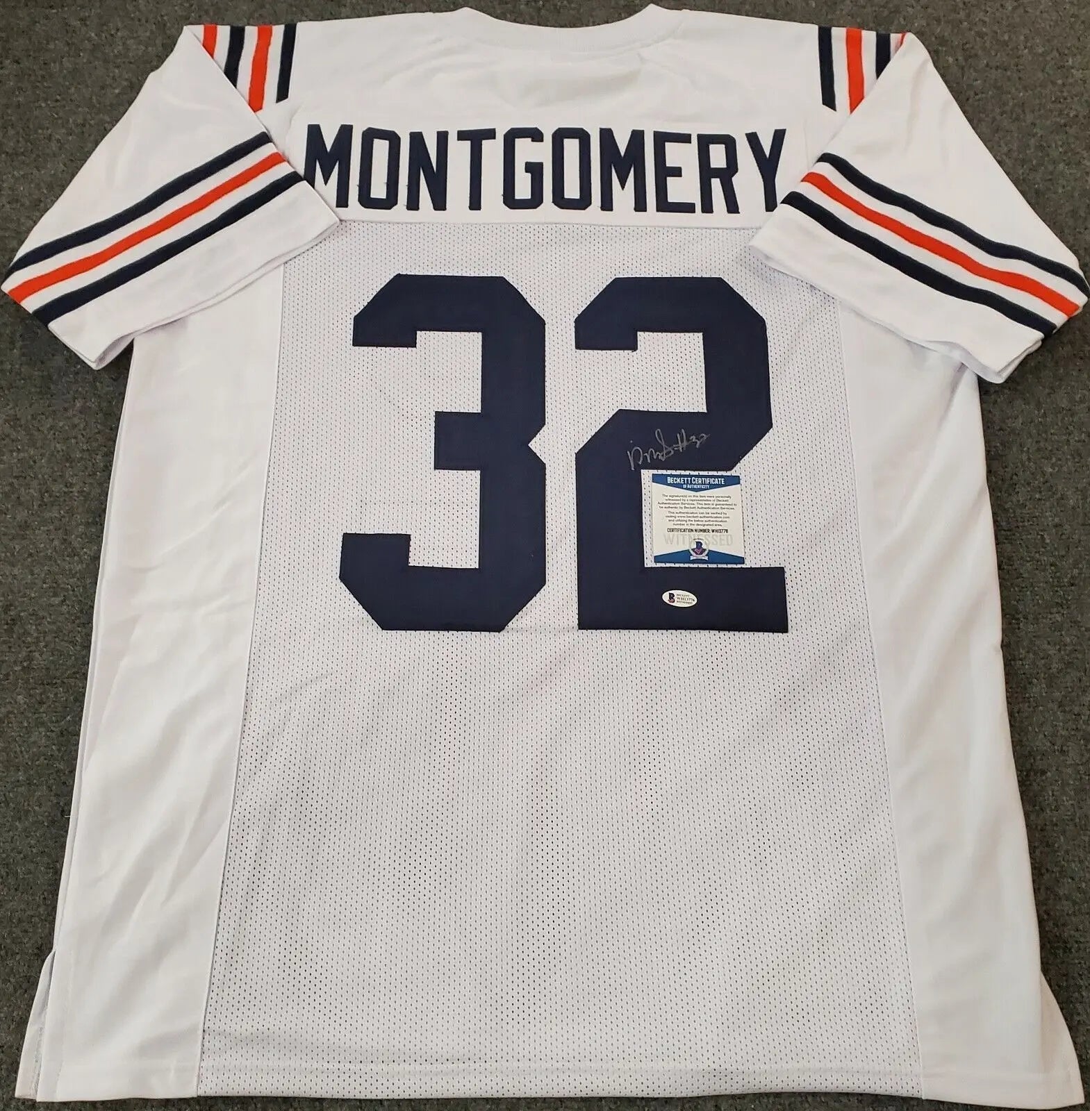 Chicago Bears David Montgomery Autographed Signed Jersey Beckett Coa – MVP  Authentics