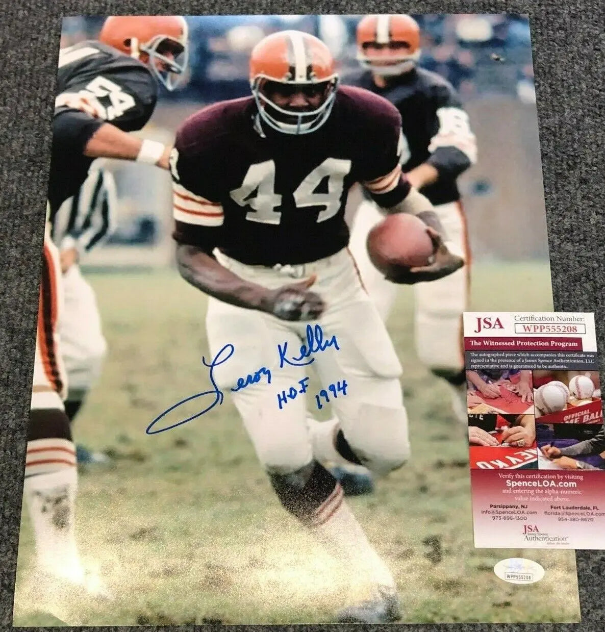 Autographed Leroy Kelly 11x14 Cleveland Browns Photo