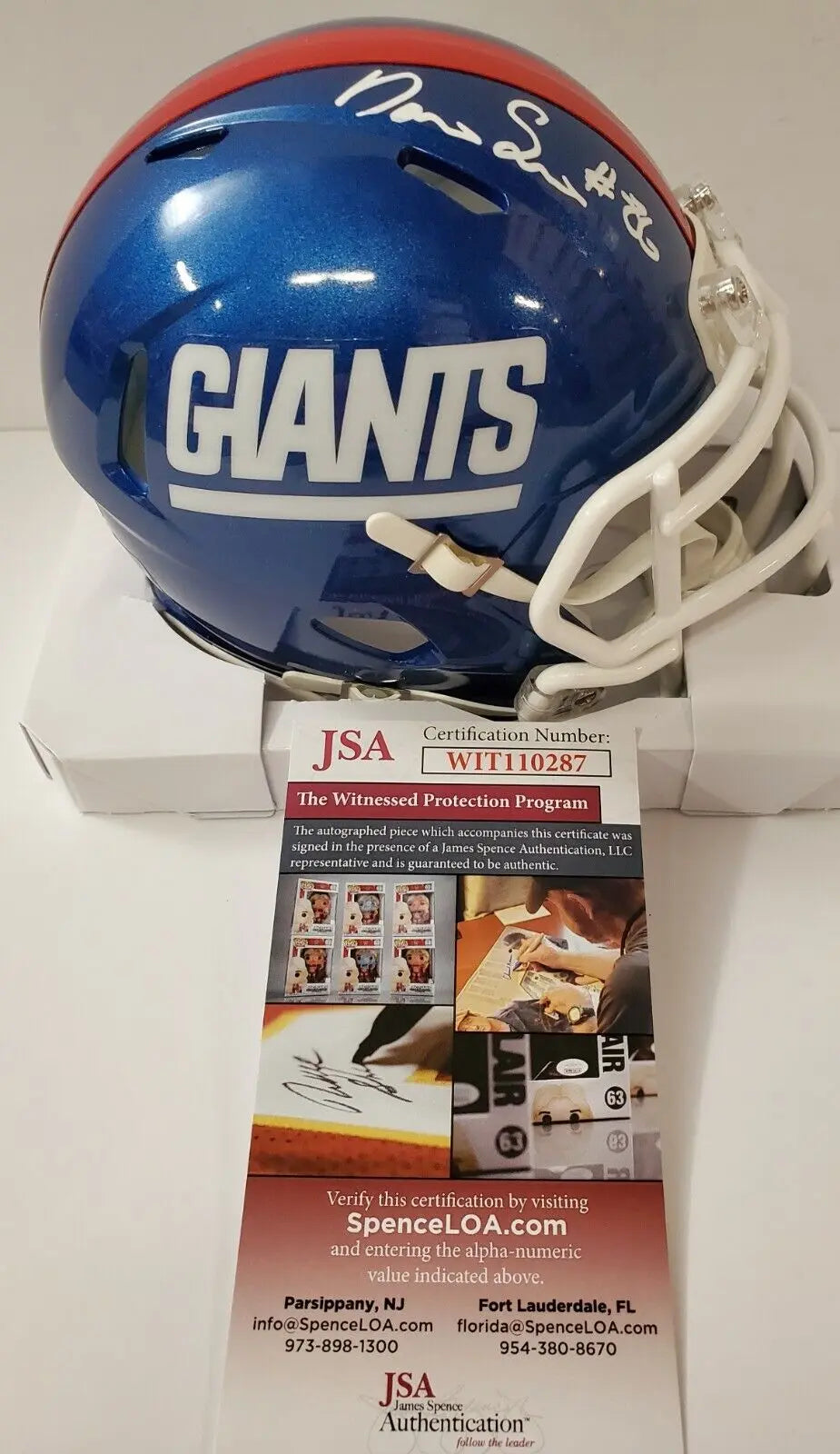 Darius Slayton Autographed Signed New York Giants Eclipse Mini Helmet – MVP  Authentics