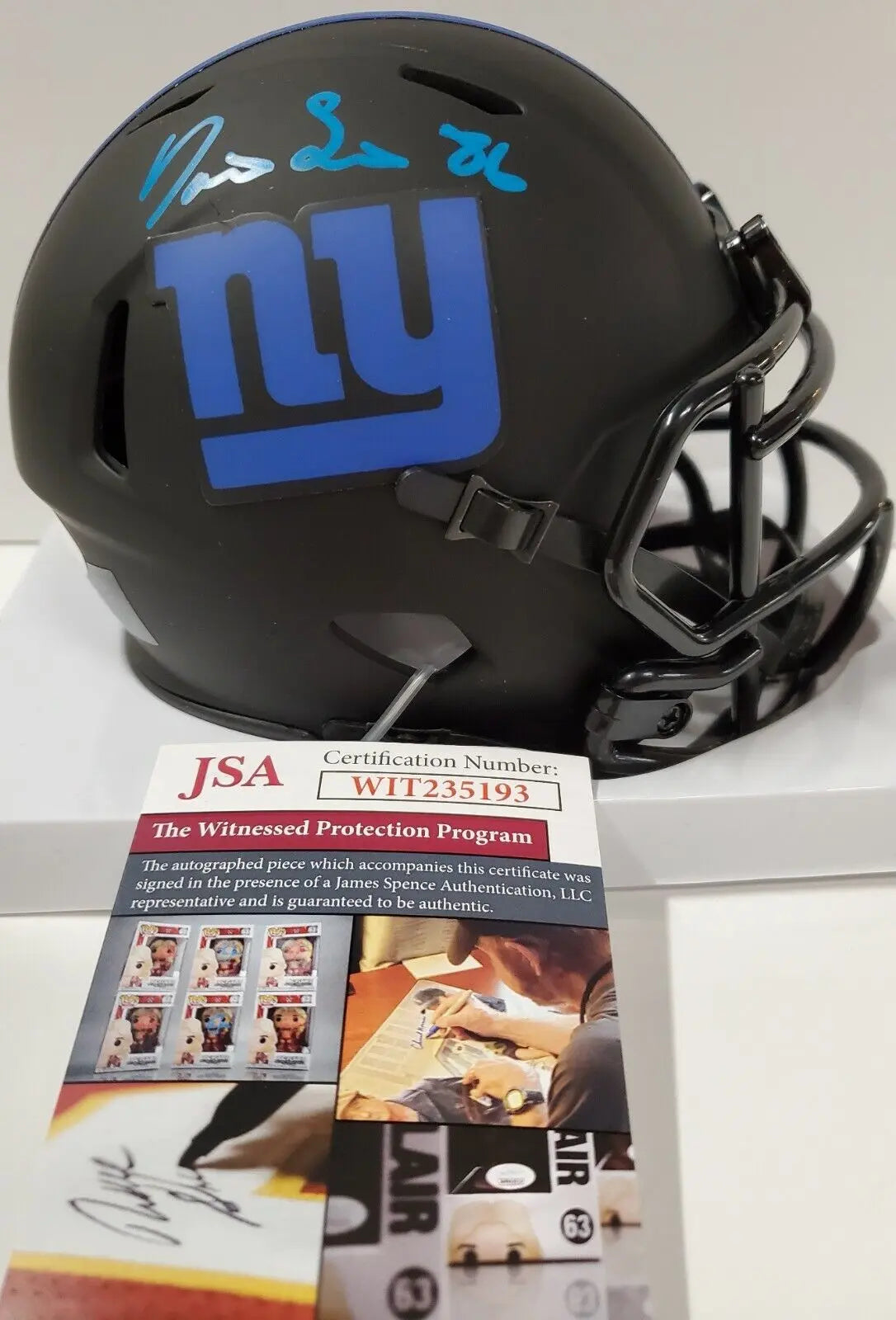 Darius Slayton Autographed Signed New York Giants Eclipse Mini Helmet – MVP  Authentics