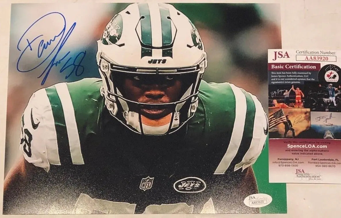 Darron Lee New York Jets 8-1 8x10 Autographed Signed Photo