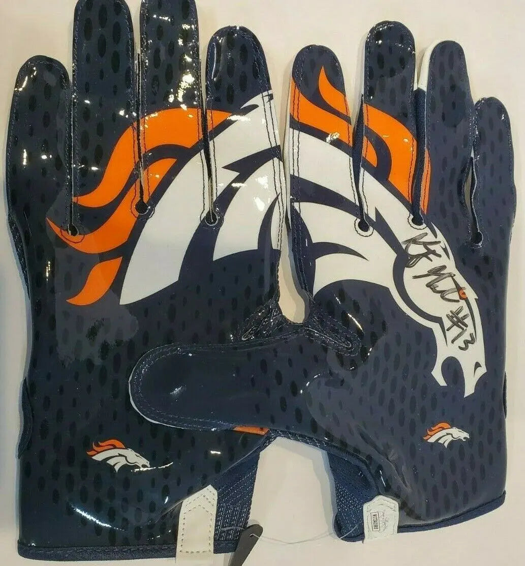 Broncos gloves nike best sale