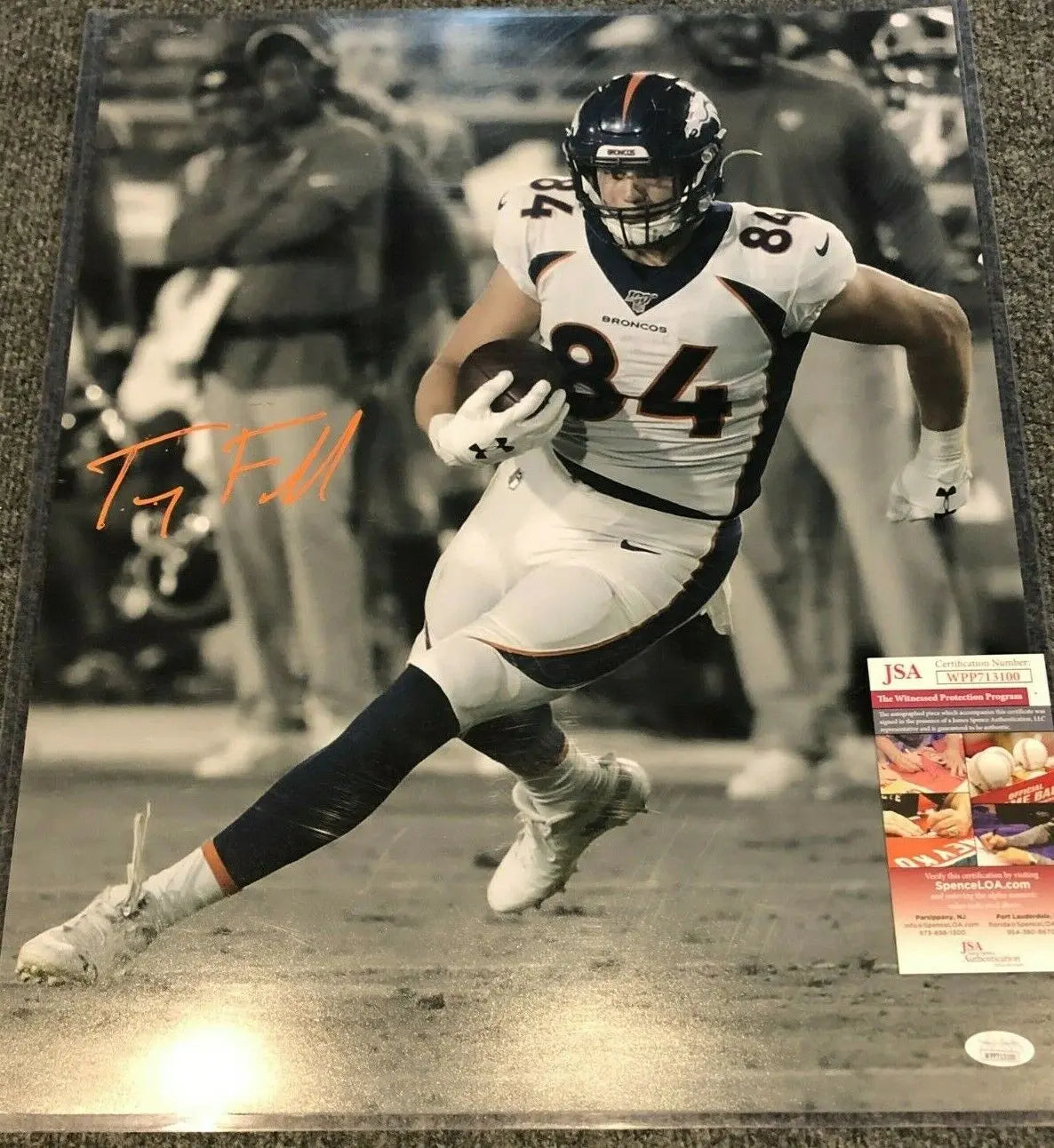 Denver Broncos Troy Fumagalli Autographed Signed 16X20 Photo Jsa Coa – MVP  Authentics
