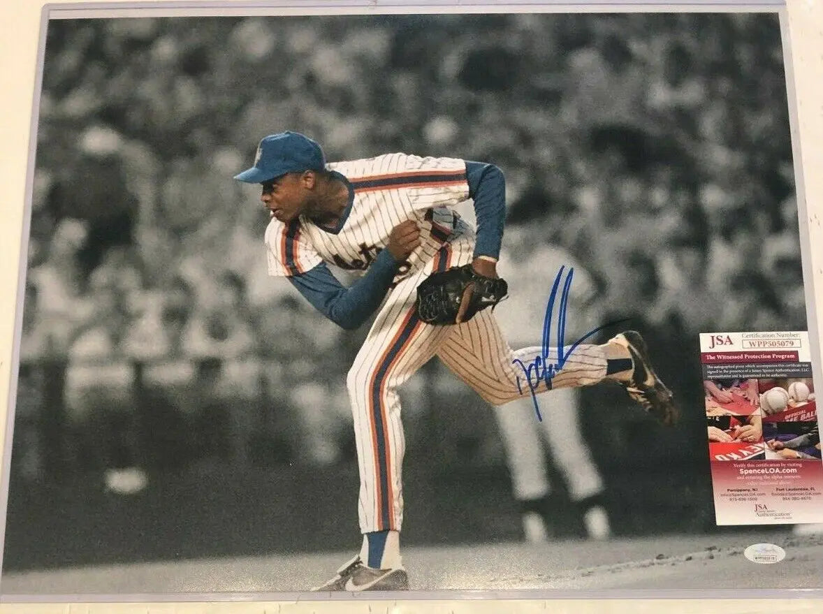Dwight Gooden Autographed Signed N.Y. Mets S.I. 16X20 Photo Jsa Coa – MVP  Authentics
