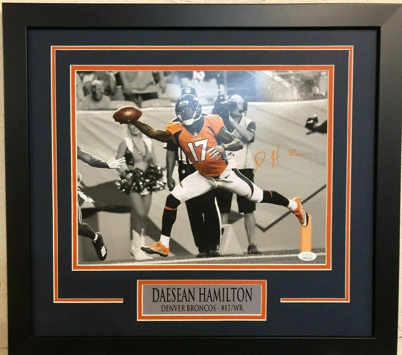 Daesean deals Hamilton Autographed/Signed Jersey JSA COA Denver Broncos