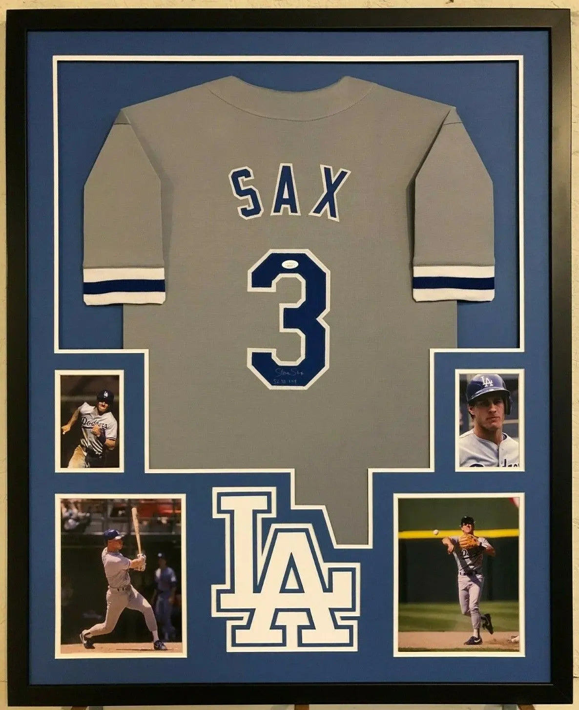 Steve Sax Signed Dodgers Jersey Inscribed 82 NL ROY (JSA COA