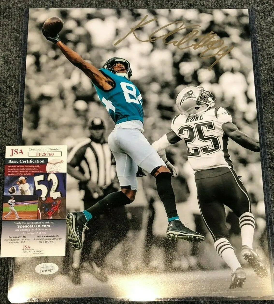 Jacksonville Jaguars Keelan Cole Autographed Signed 11X14 Photo Jsa Co –  MVP Authentics