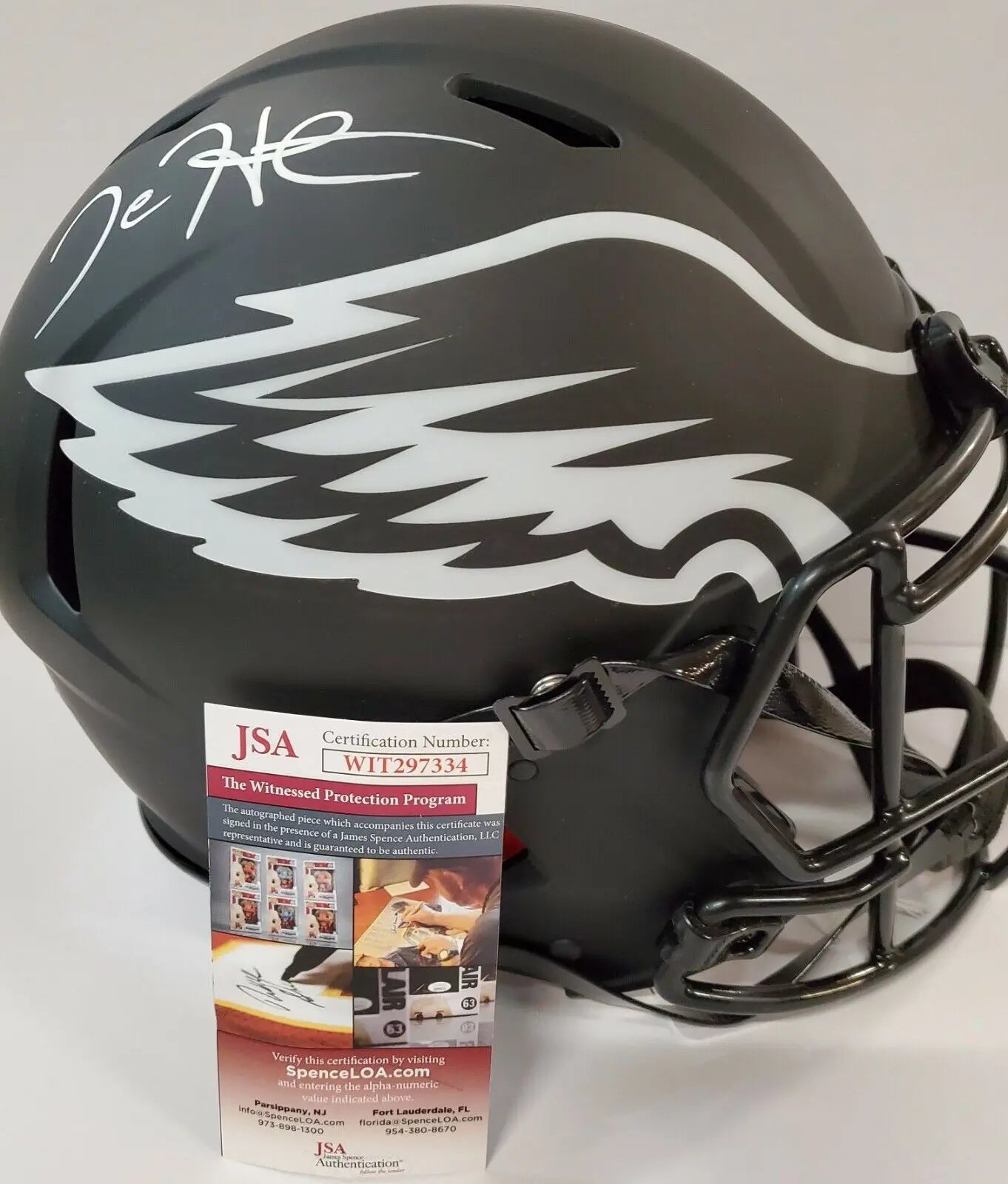 Jalen Hurts Autographed Philadelphia Eagles Authentic Helmet –