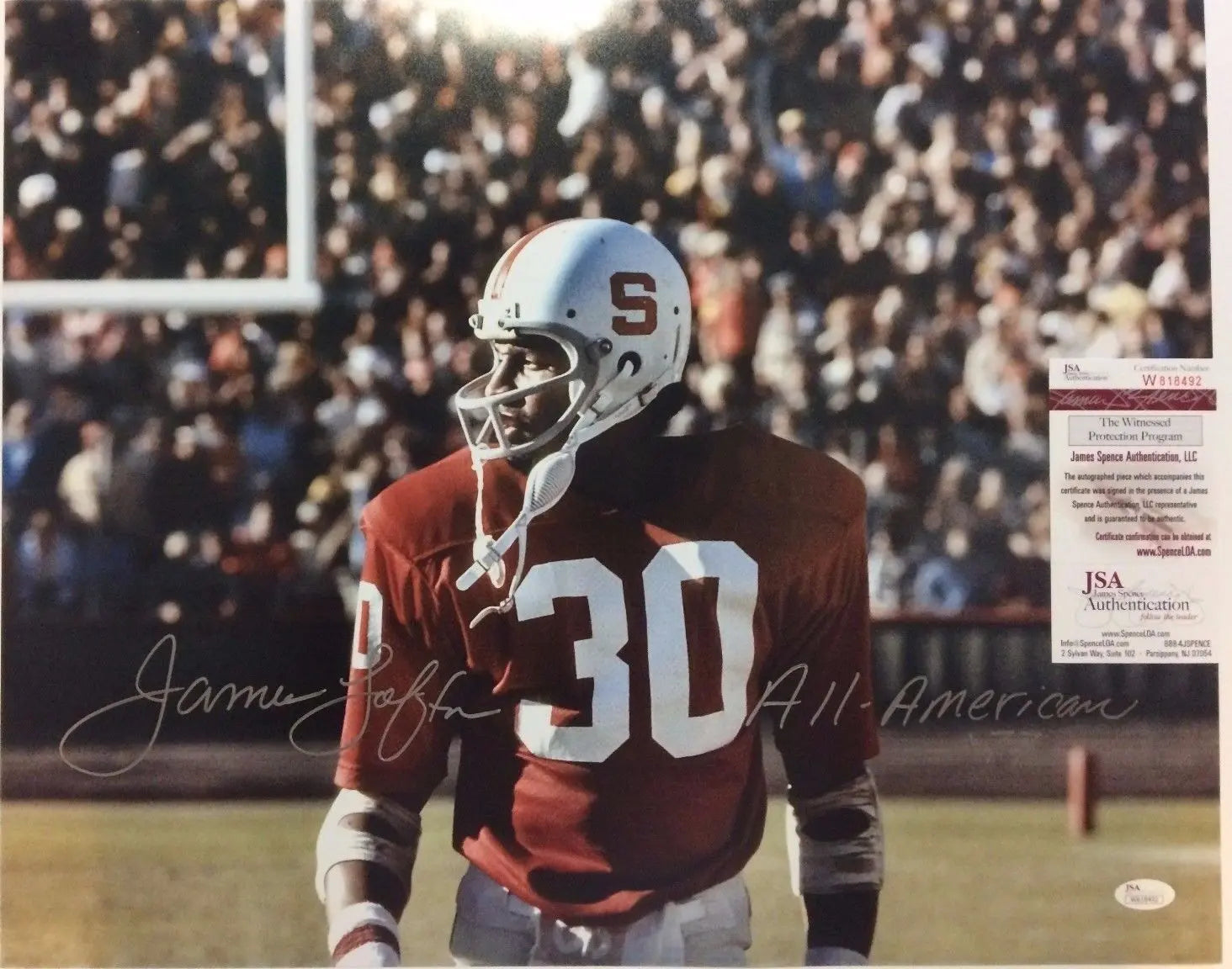 Framed James Lofton Autographed Signed Inscr Stanford Cardinals Jersey –  MVP Authentics