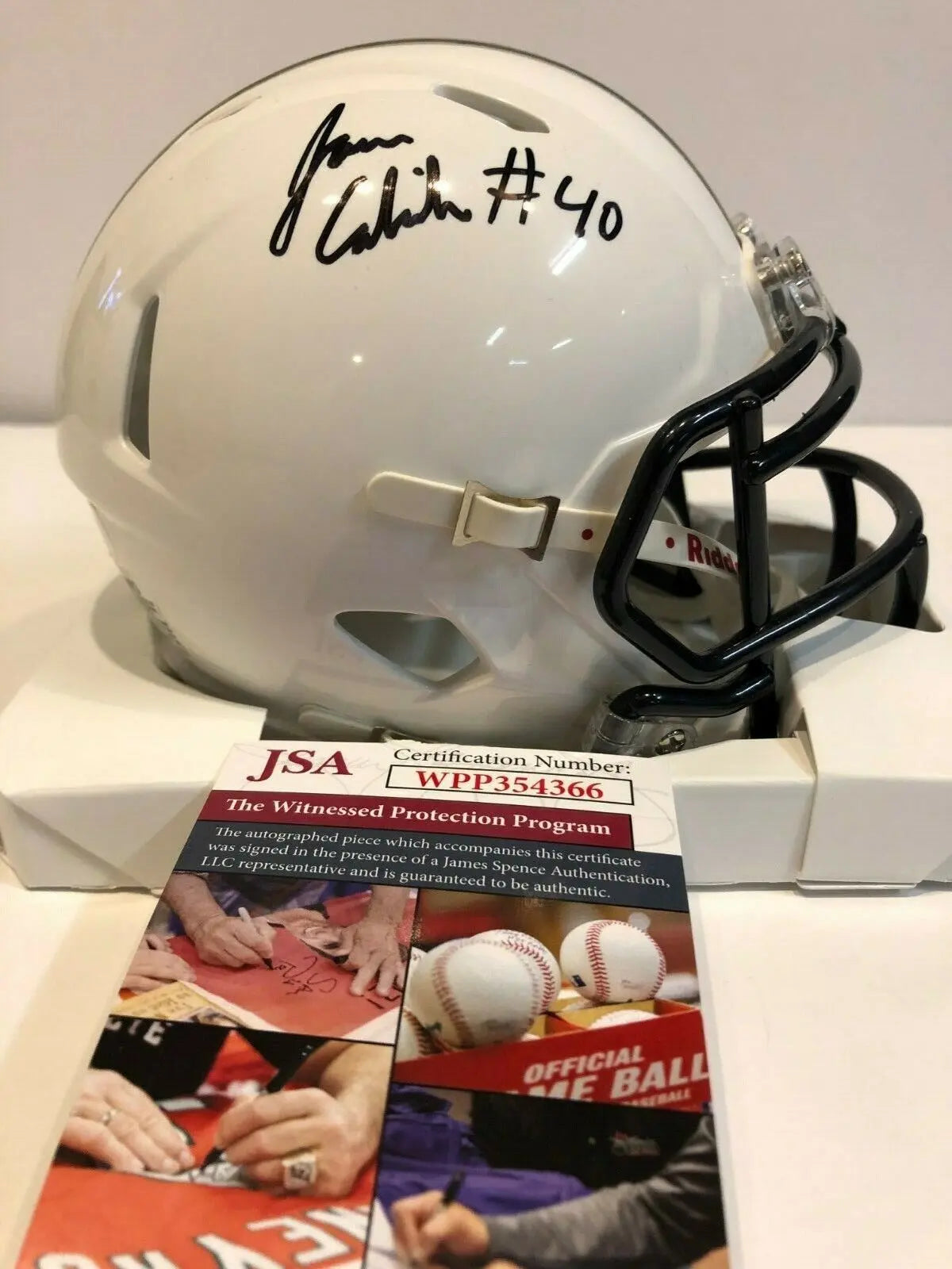 Jason Cabinda Autographed Signed Penn State Mini Helmet Jsa Coa