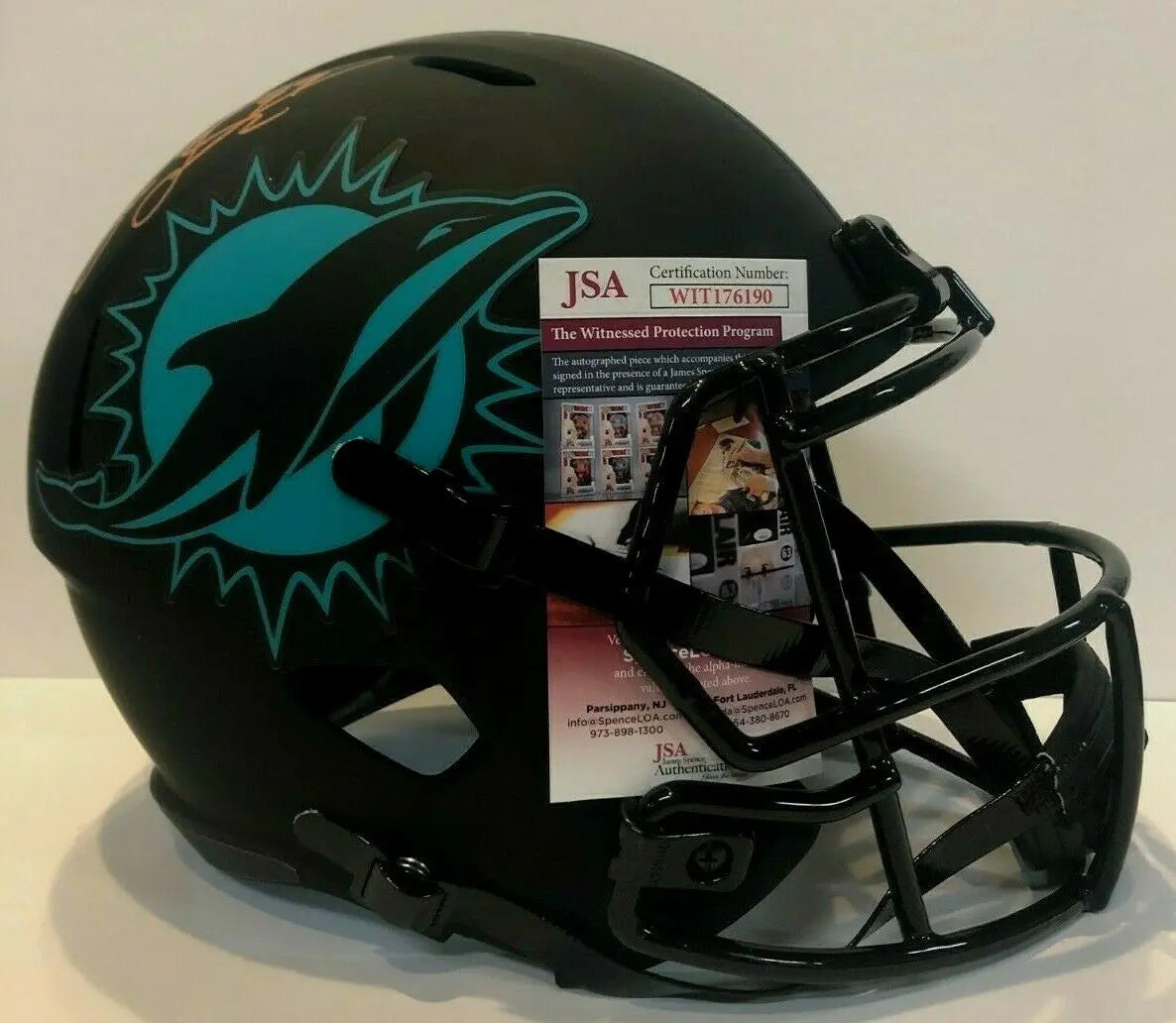 Jason Taylor Signed Miami Dolphins Eclipse Speed Mini Replica Football Helmet hot (J