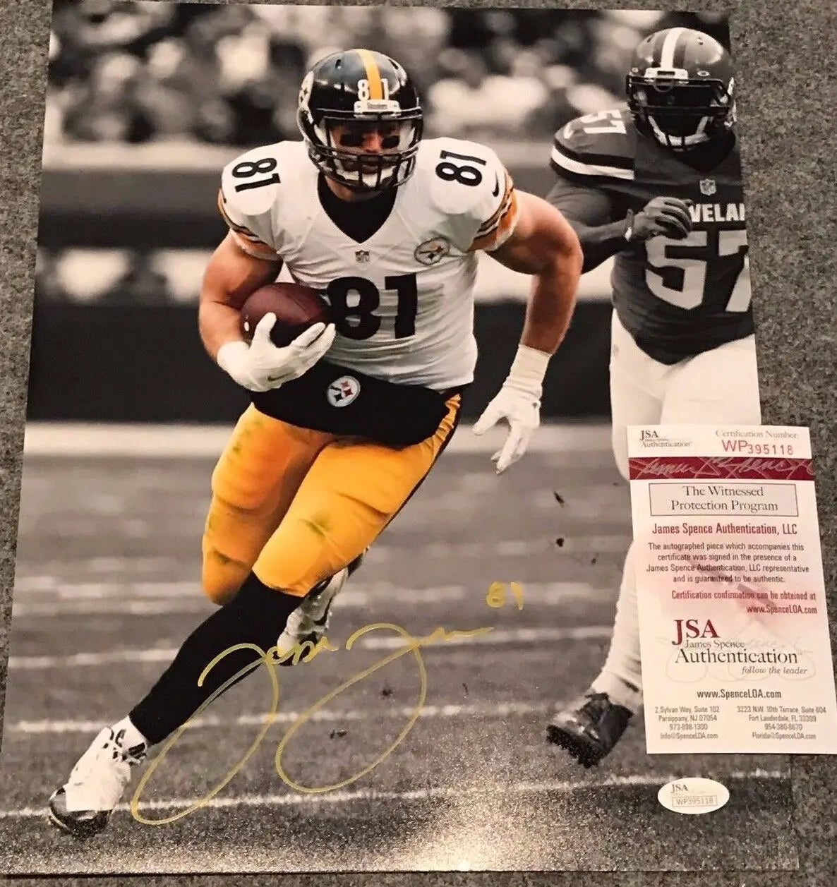 Jesse James Autographed Signed Pittsburgh Steelers 11X14 Photo Jsa Coa –  MVP Authentics