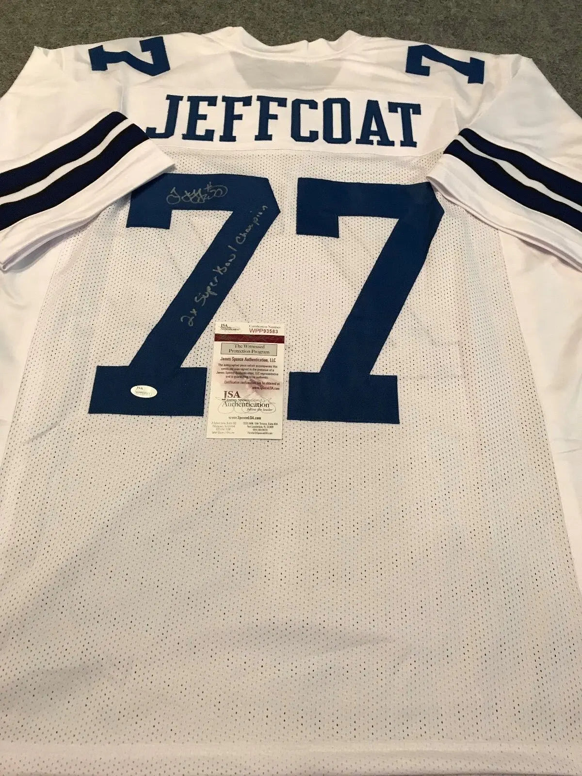 Jim Jeffcoat Autographed Dallas Cowboys Jersey –