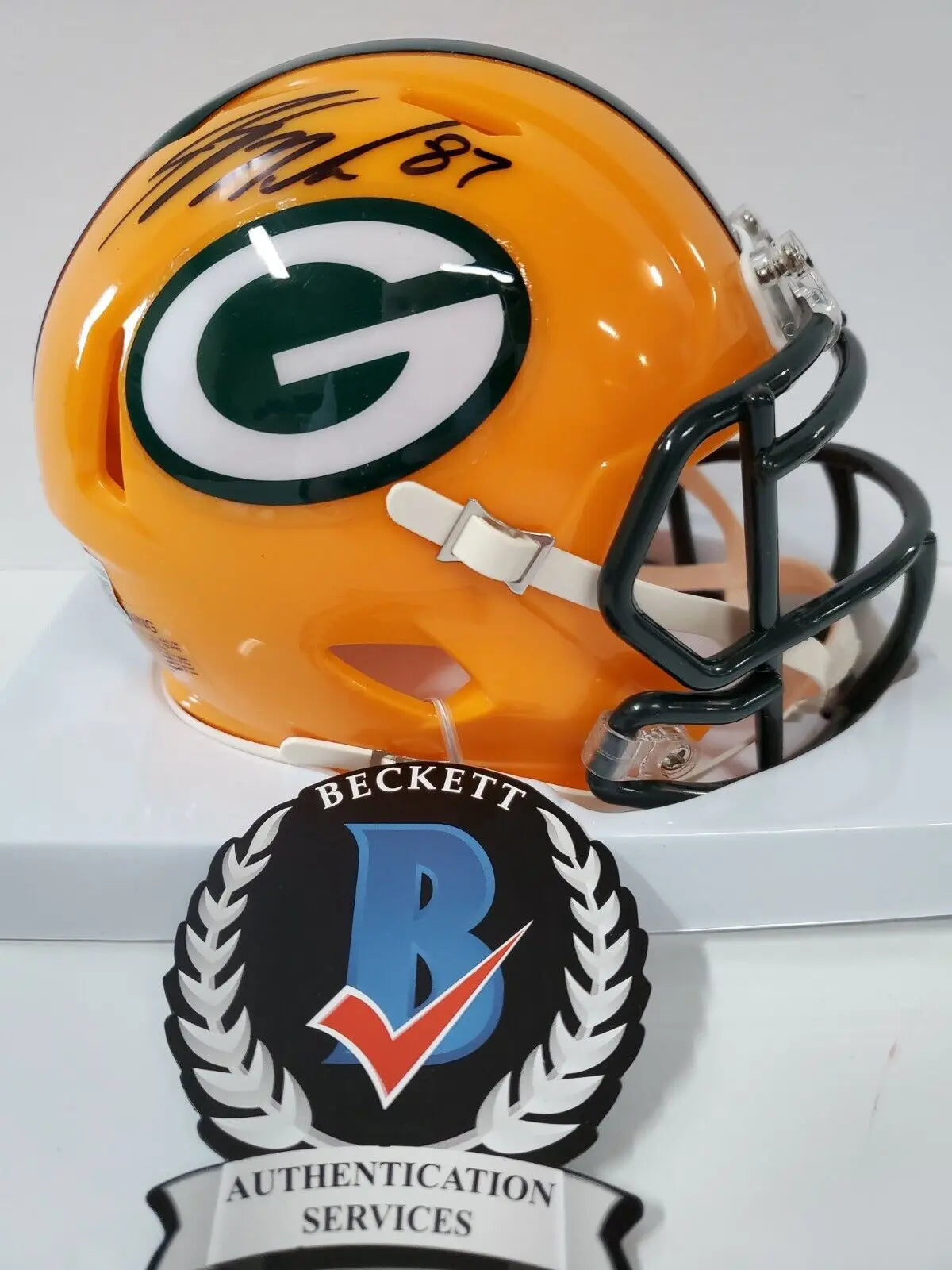 Jordy Nelson Autographed Signed Green Bay Packers Speed Mini Helmet Ba –  MVP Authentics