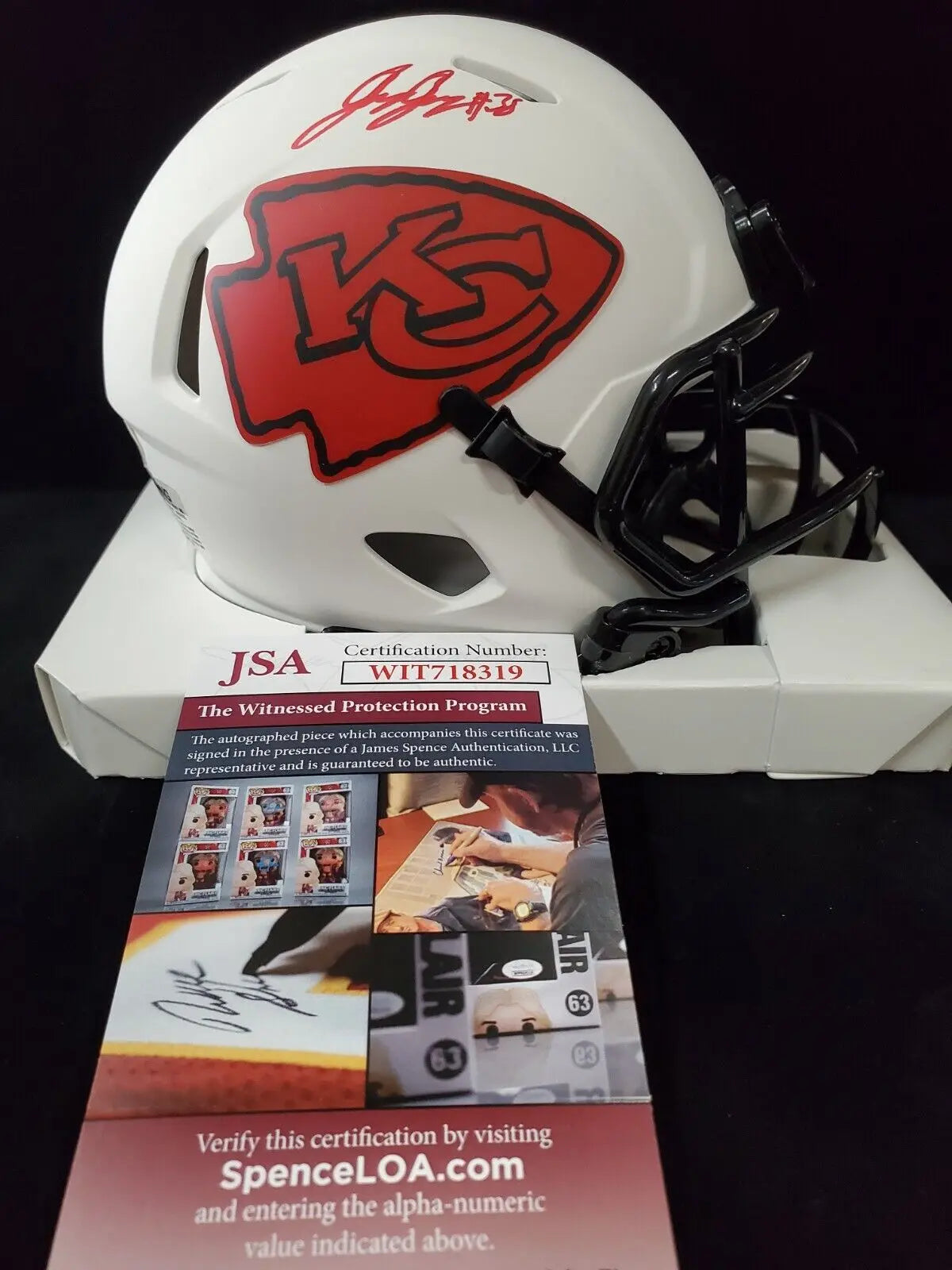 Kansas City Chiefs L'jarius Sneed Autographed Signed Speed Mini Helmet Jsa  Coa