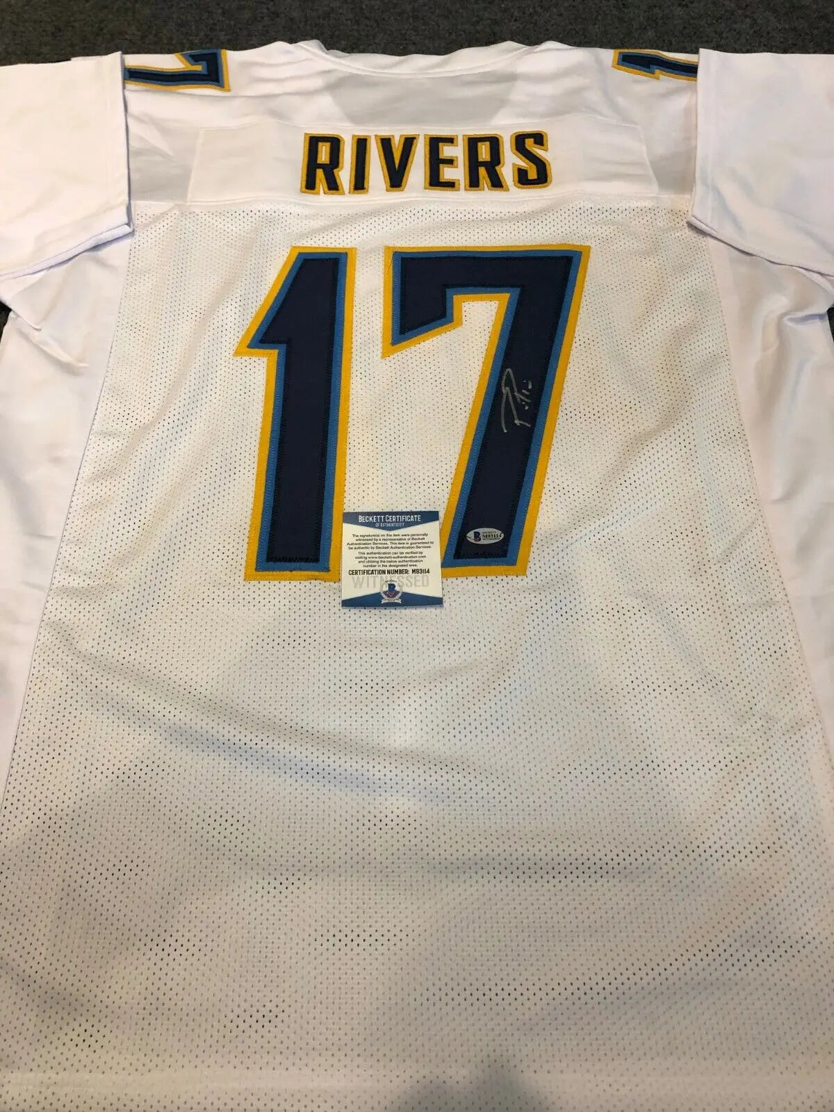 L.A. Chargers Philip Rivers Autographed Signed Jersey Beckett Coa – MVP  Authentics