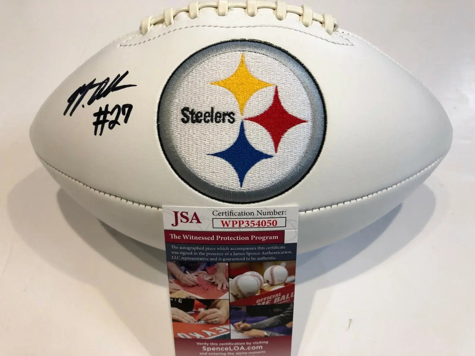 Pittsburgh Steelers Marcus Allen Autographed Signed Football Jsa Coa