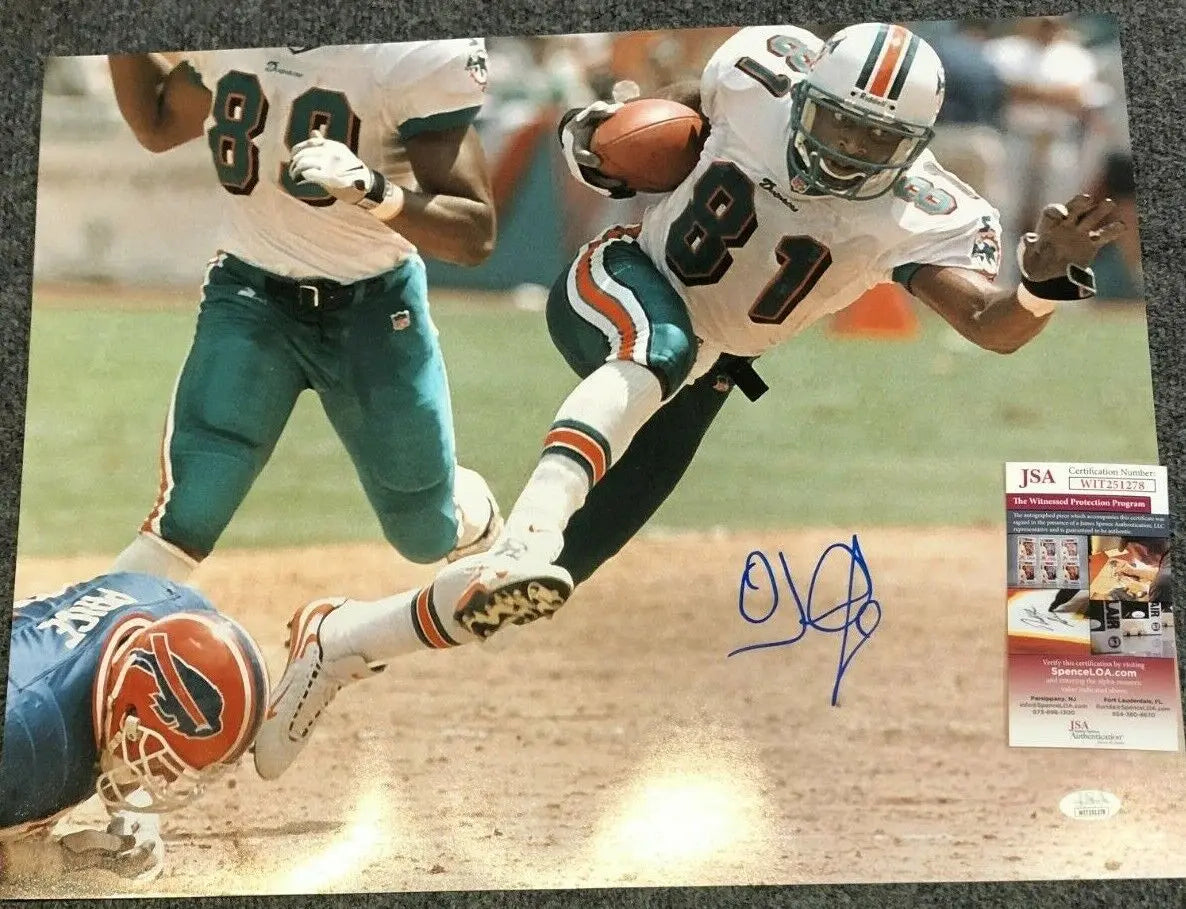 Miami Dolphins Oj Mcduffie Autographed Signed 16X20 Photo Jsa Coa – MVP  Authentics