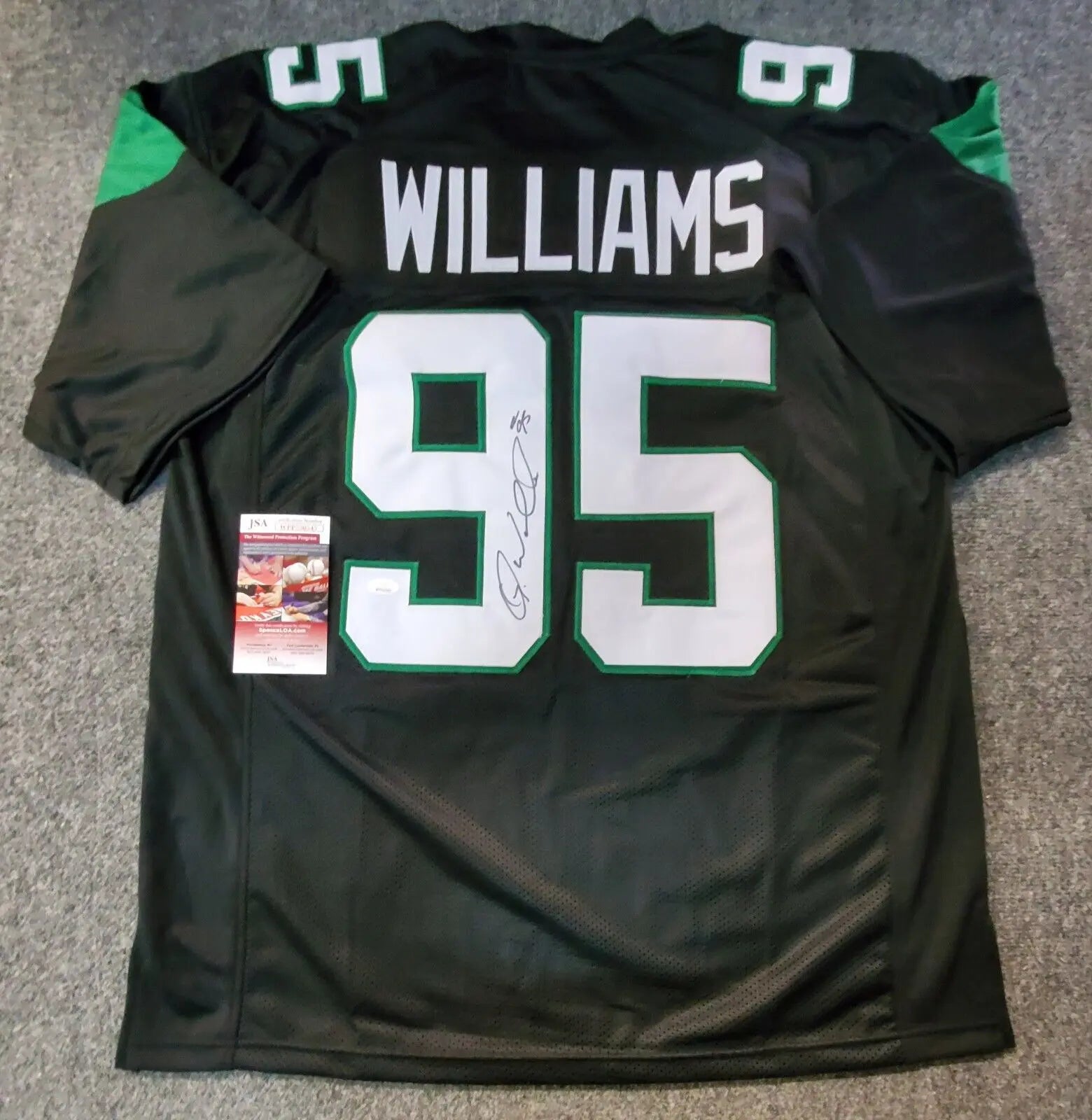 N.Y. Jets Quinnen Williams Autographed Signed Jersey Jsa Coa