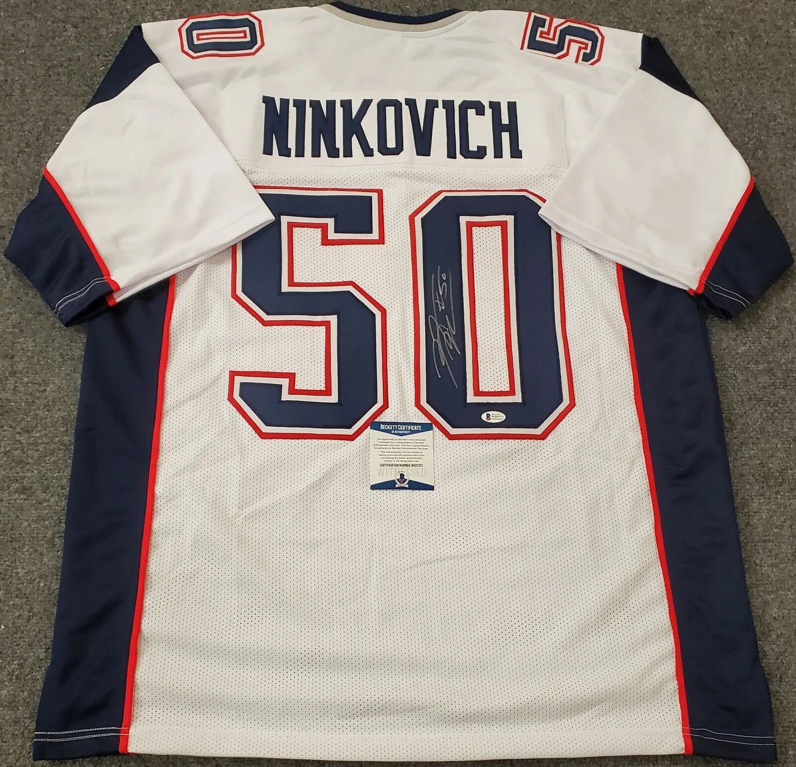 New England Patriots Rob Ninkovich Autographed Signed Jersey