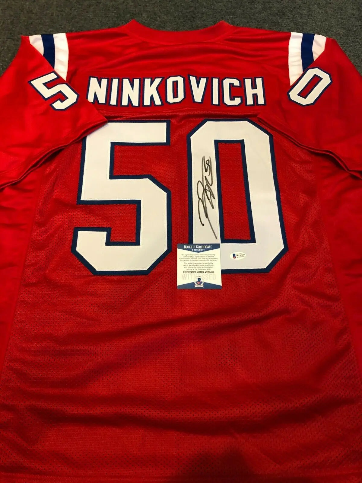 New England Patriots Rob Ninkovich Autographed Signed Jersey Beckett C –  MVP Authentics