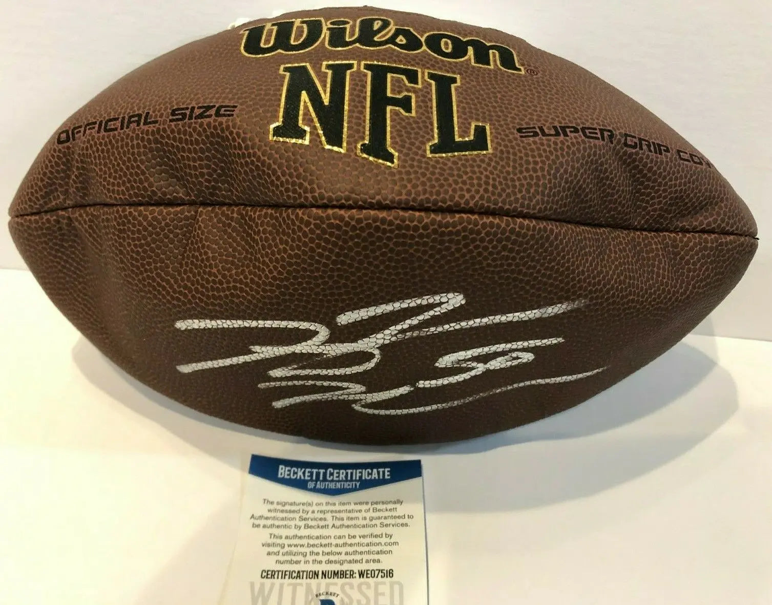 New England Patriots Rob Ninkovich Autographed Signed Nfl Football Bec –  MVP Authentics