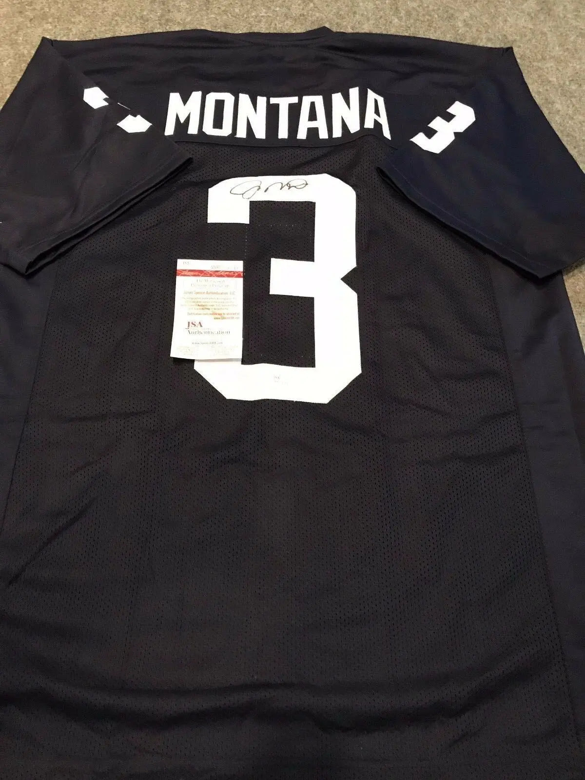 Notre Dame Joe Montana Autographed Signed Jersey Jsa Coa