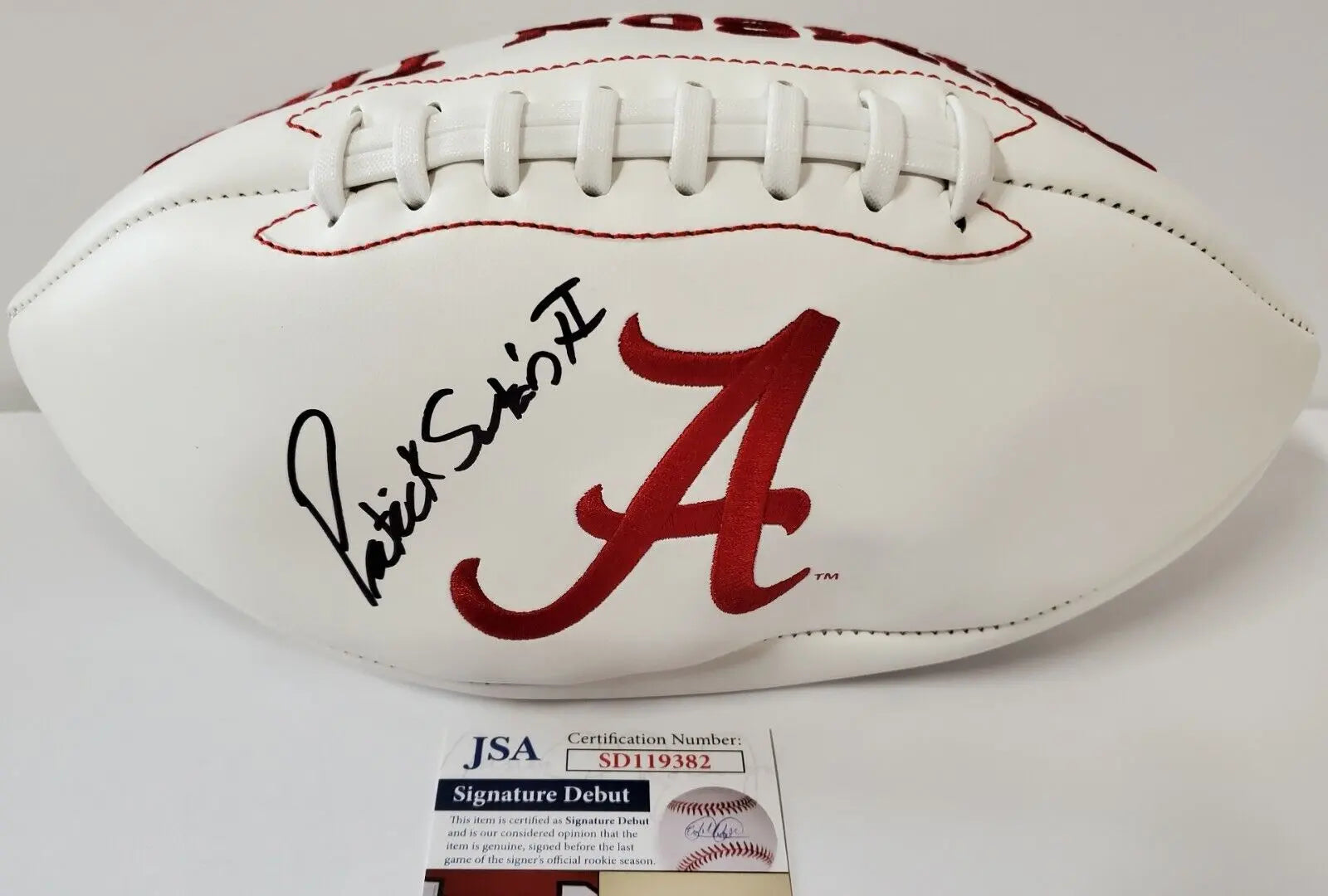 Patrick Surtain Ii Autographed Signed (Alabama Crimson Tower) Framed Jersey  JSA