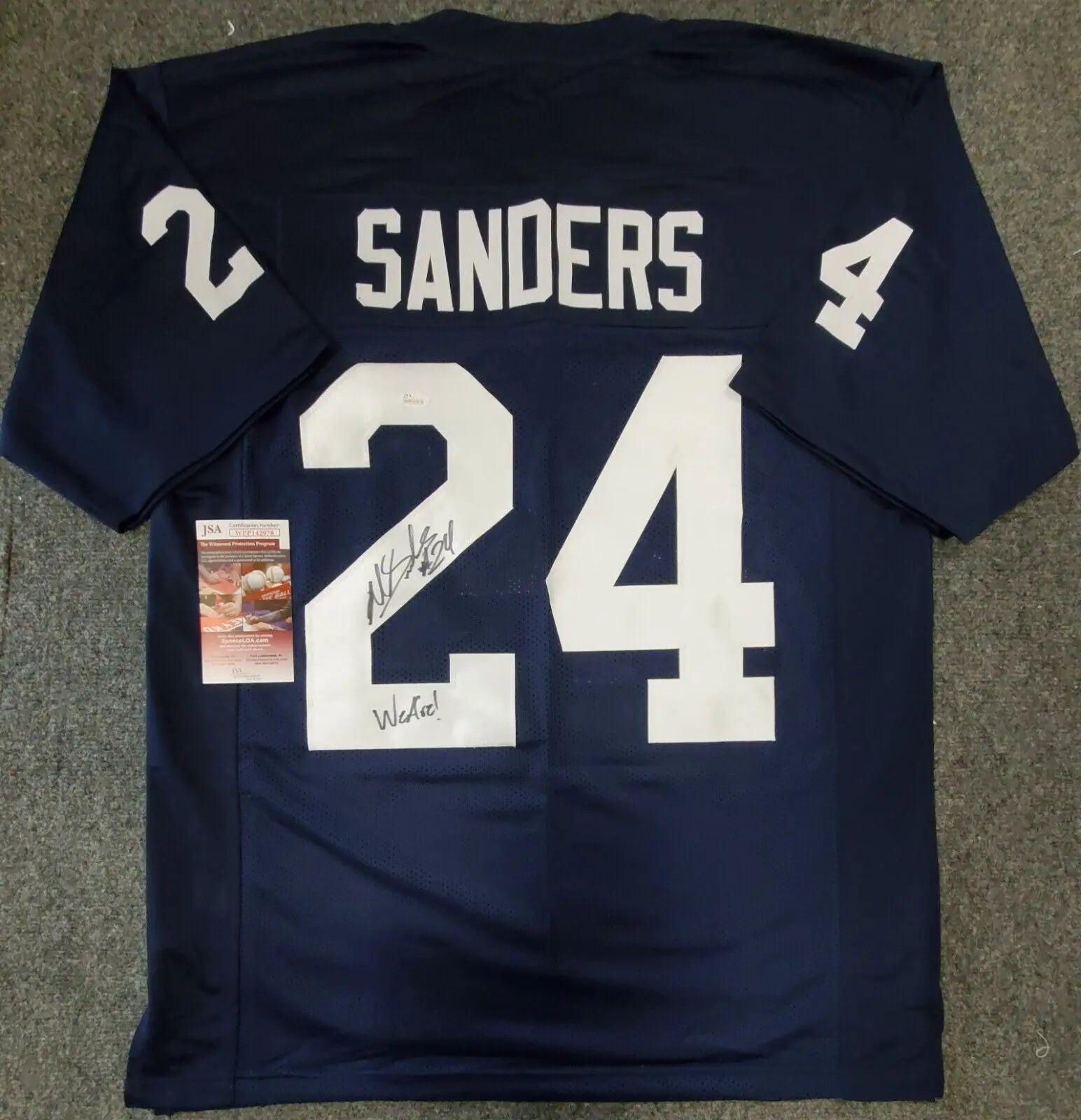 Penn State Miles Sanders Autographed Signed Inscribed Jersey Jsa Coa – MVP  Authentics