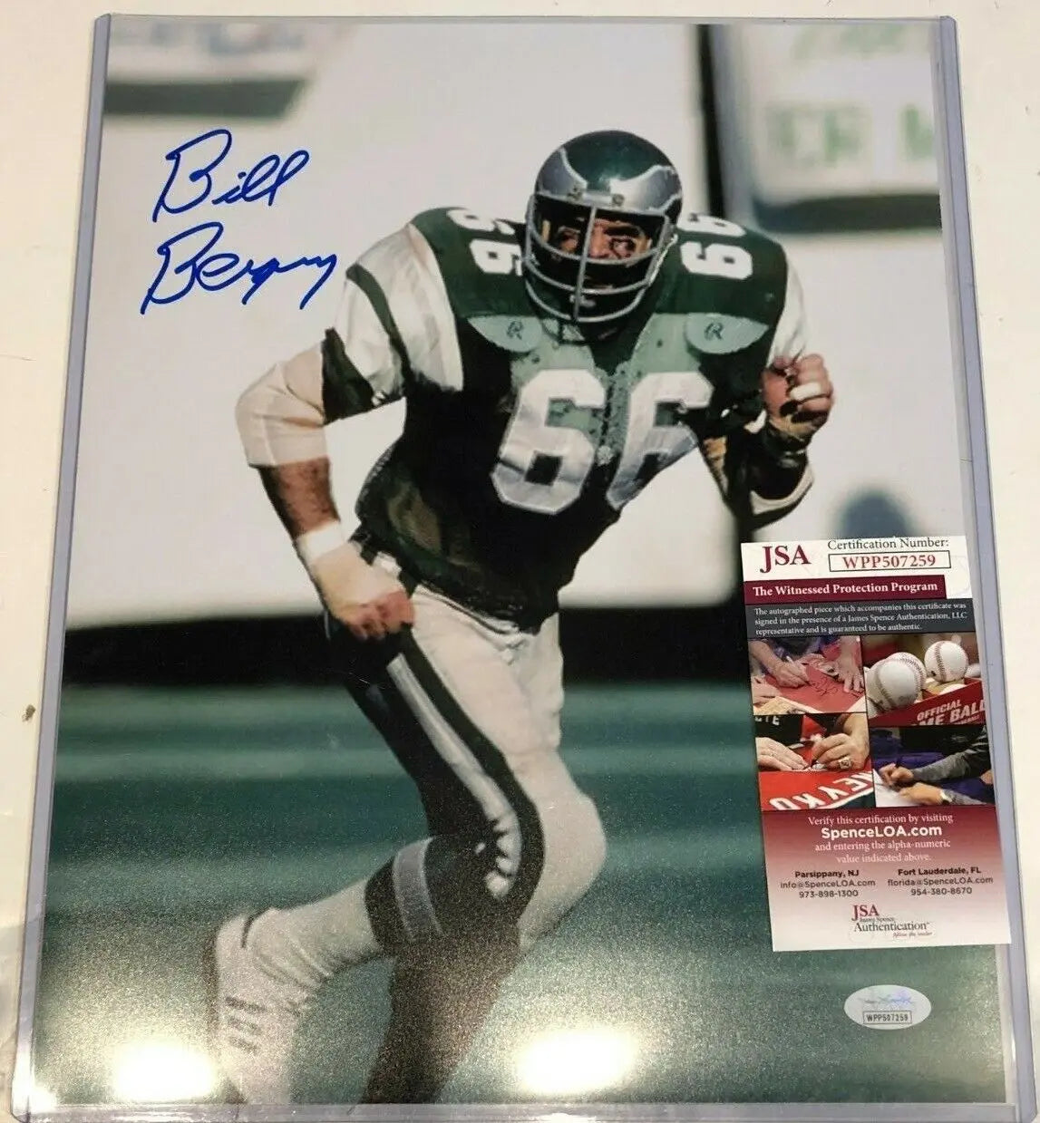 Philadelphia Eagles Bill Bergey Autographed 11x14 Photo