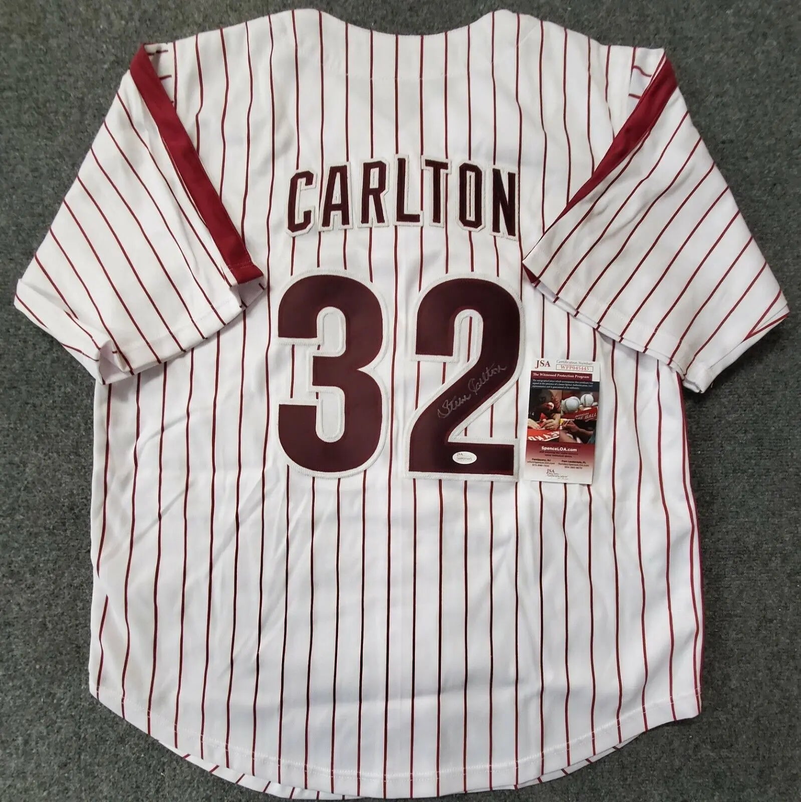 Philadelphia Phillies Steve Carlton Autographed Signed Lefty Jersey Js –  MVP Authentics