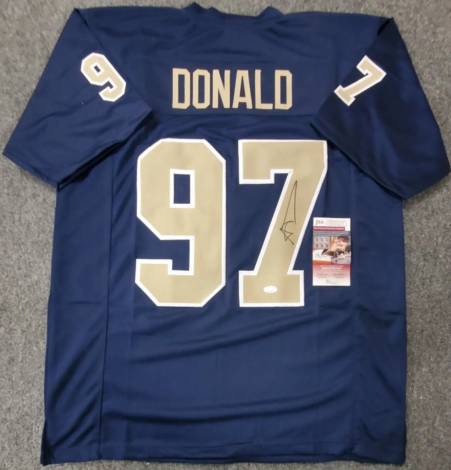 Aaron Donald Autographed Signed Pitt Panthers Custom Jersey (JSA